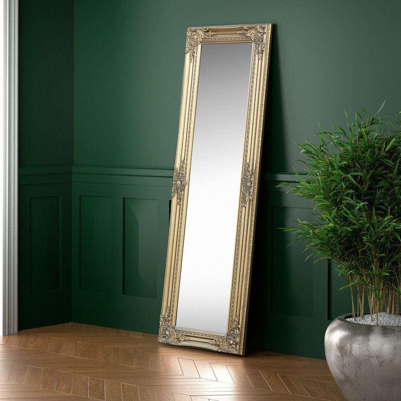 Marlow Home Co. Vigue Rectangle Wood Floor Mirror & Reviews Wayfair.co.uk